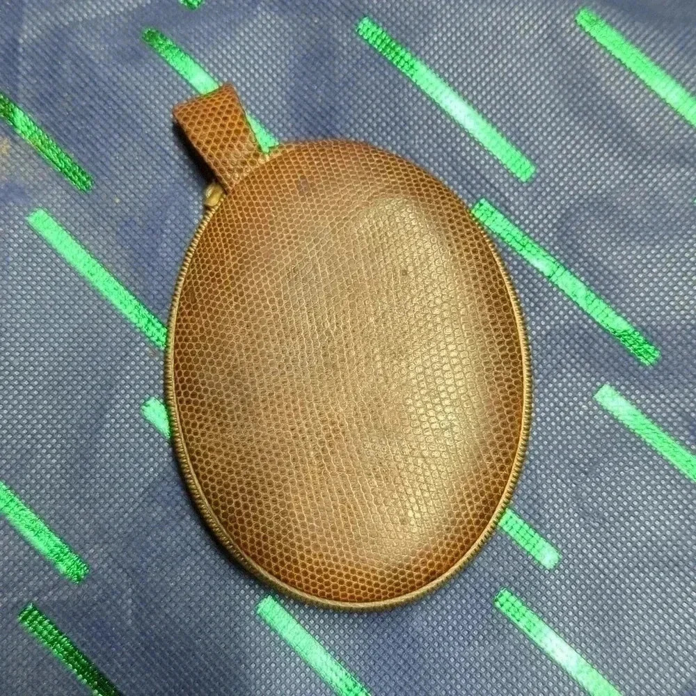Leather Pocket  Mirror - Picture 2 of 4